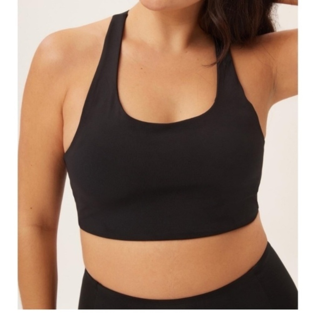 Girlfriend Collective Simone High Support Bra 4X Black